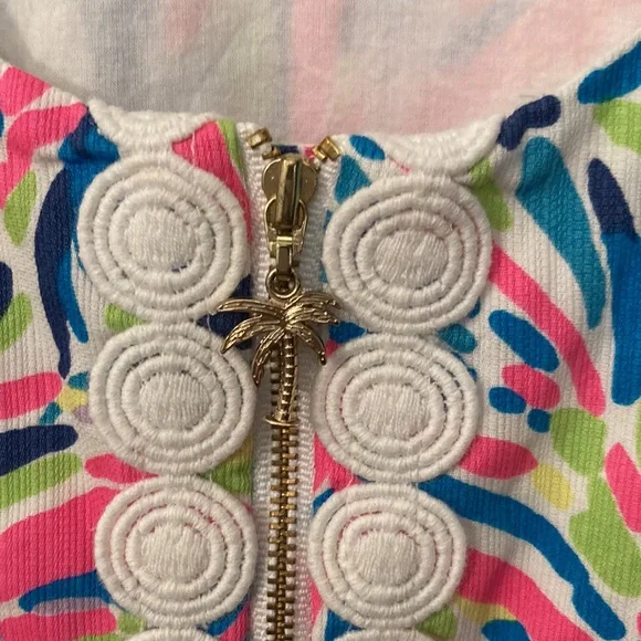 Lilly Pulitzer shift dress Indigo palm reader size 2 - Picture 5 of 10